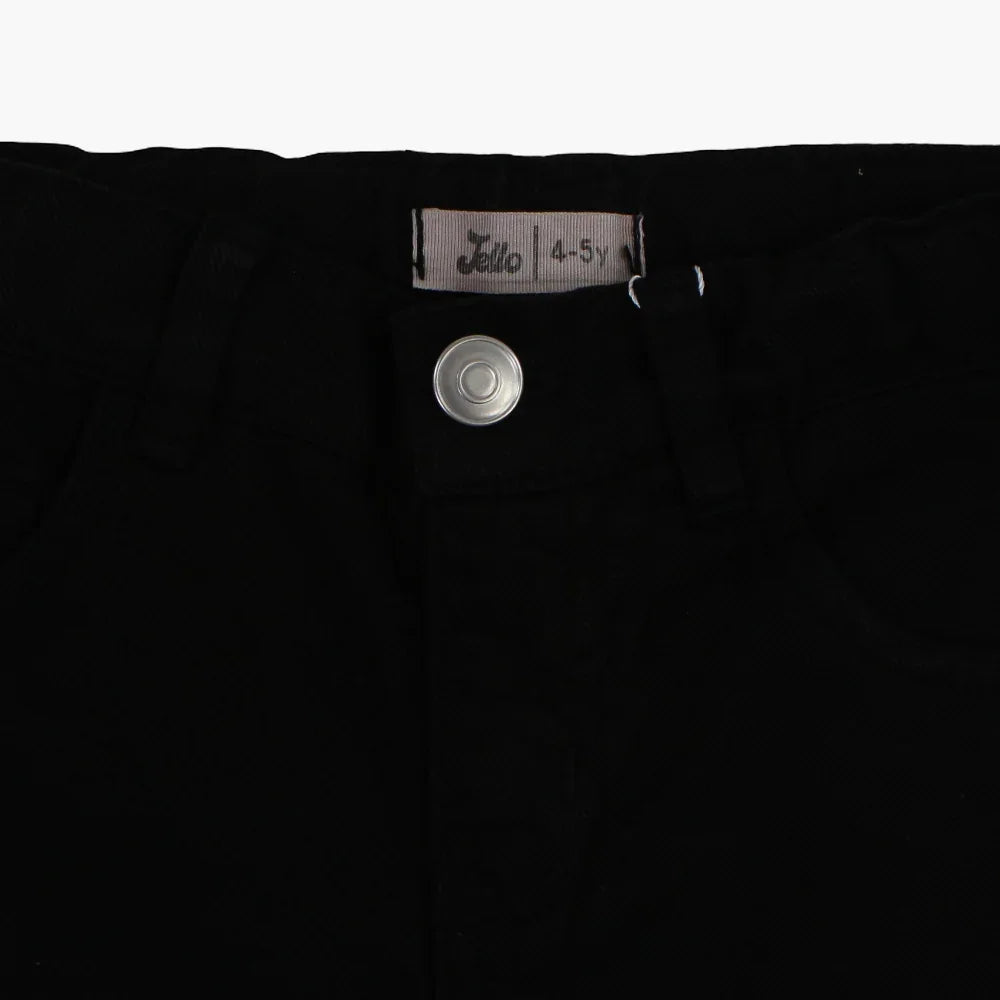 Boys Gabardine Shorts – Black