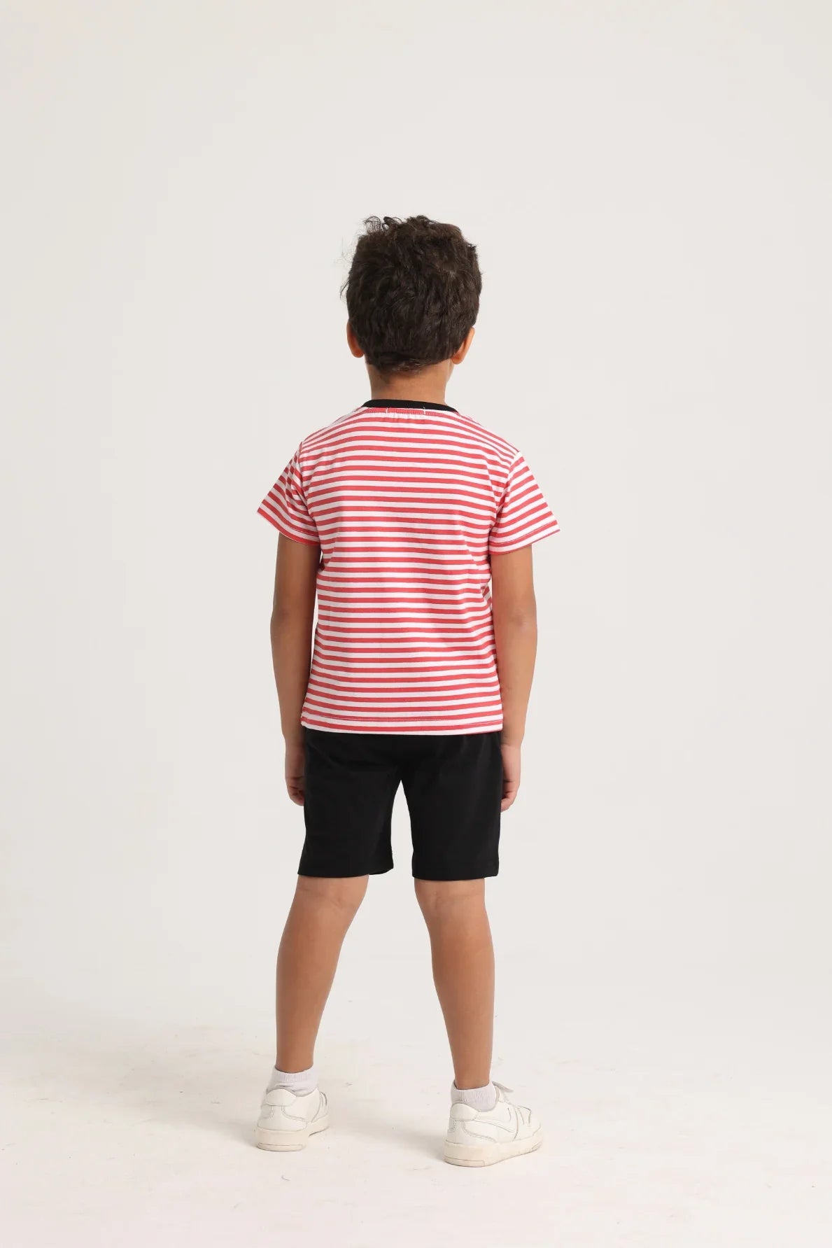 Baby Boys 2-Piece Outfit Set – Little Pirate (White/Red)