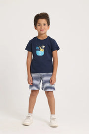 Baby Boys 2-Piece Outfit Set – Little Pirate (Navy)