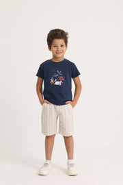 Baby Boys T-Shirt – Little Pirate (Navy)