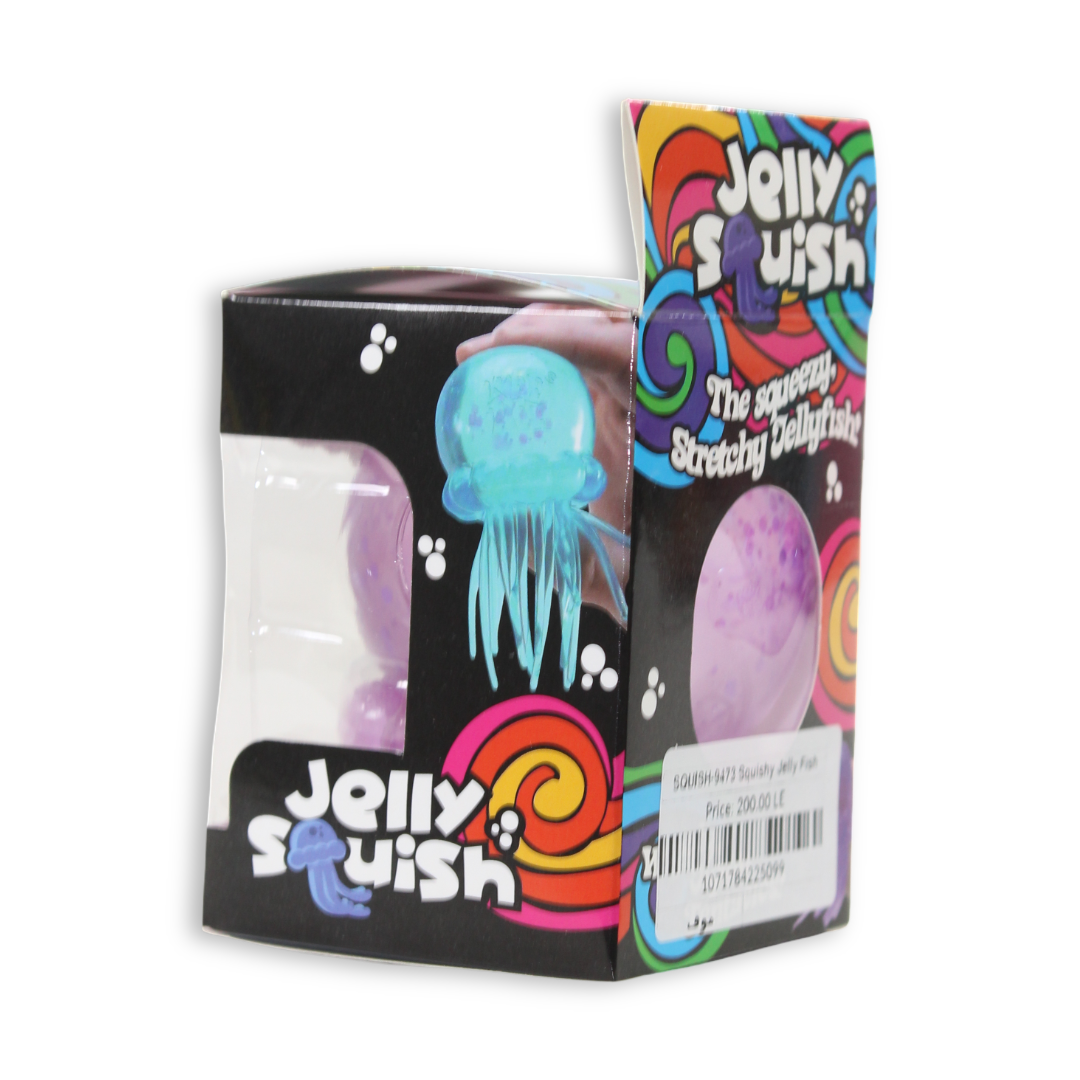 Bingo Jellyfish Maltose Glitter Squishy Toy – Purple 180 G