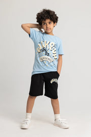 Boys Cotton Pajama Set - Wake Up Print