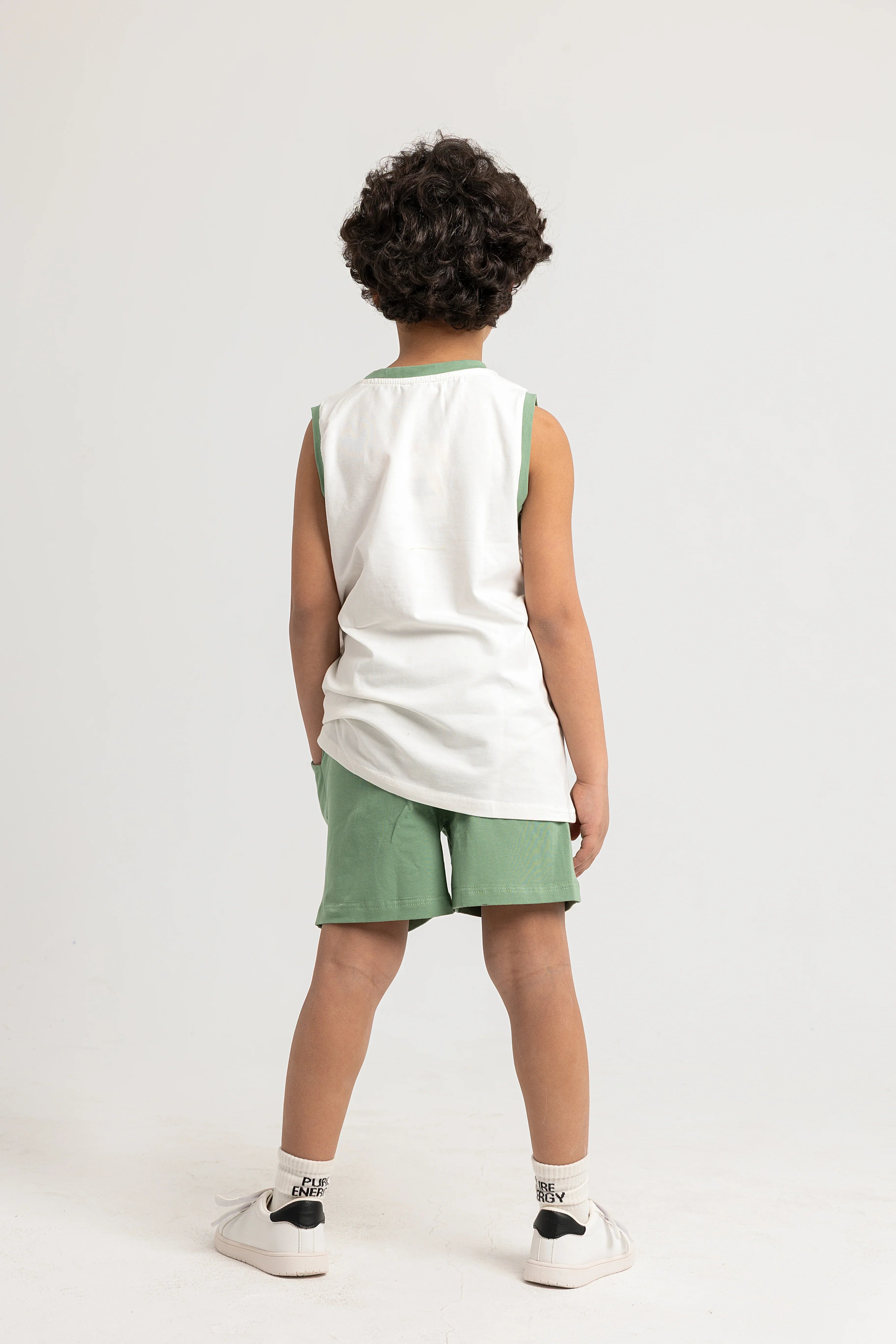 Boys Cotton Pajama Set - "Stronger" Print