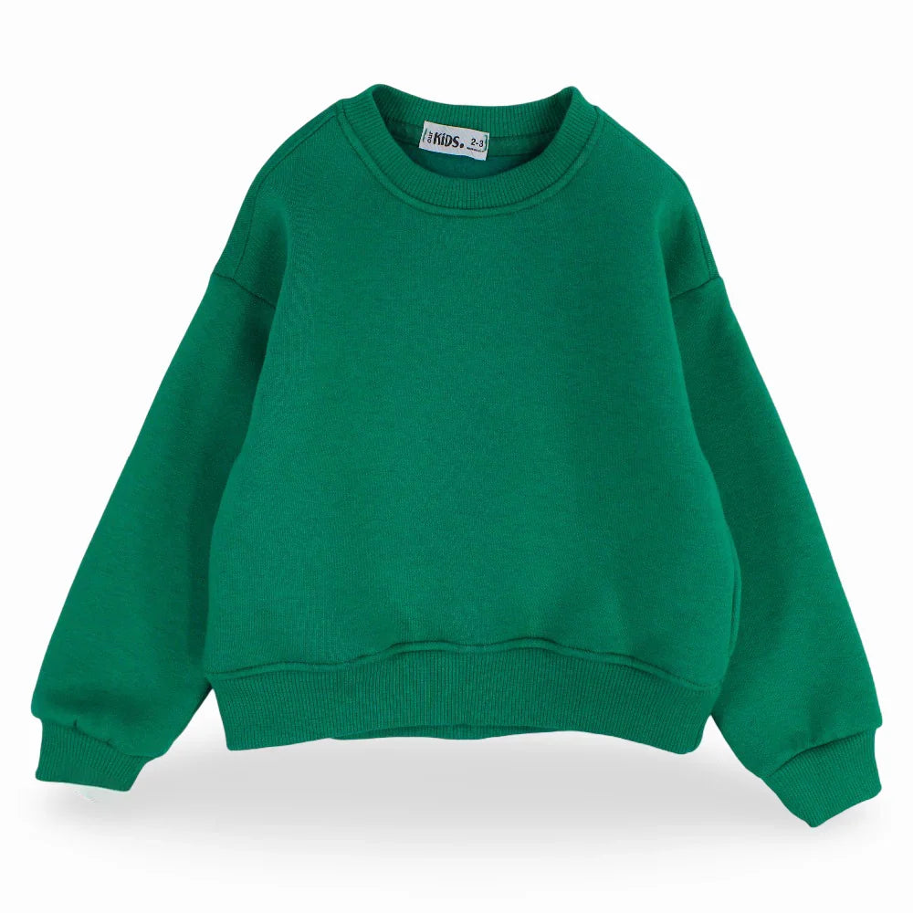 Unisex Plain Cotton Sweatshirt – Green