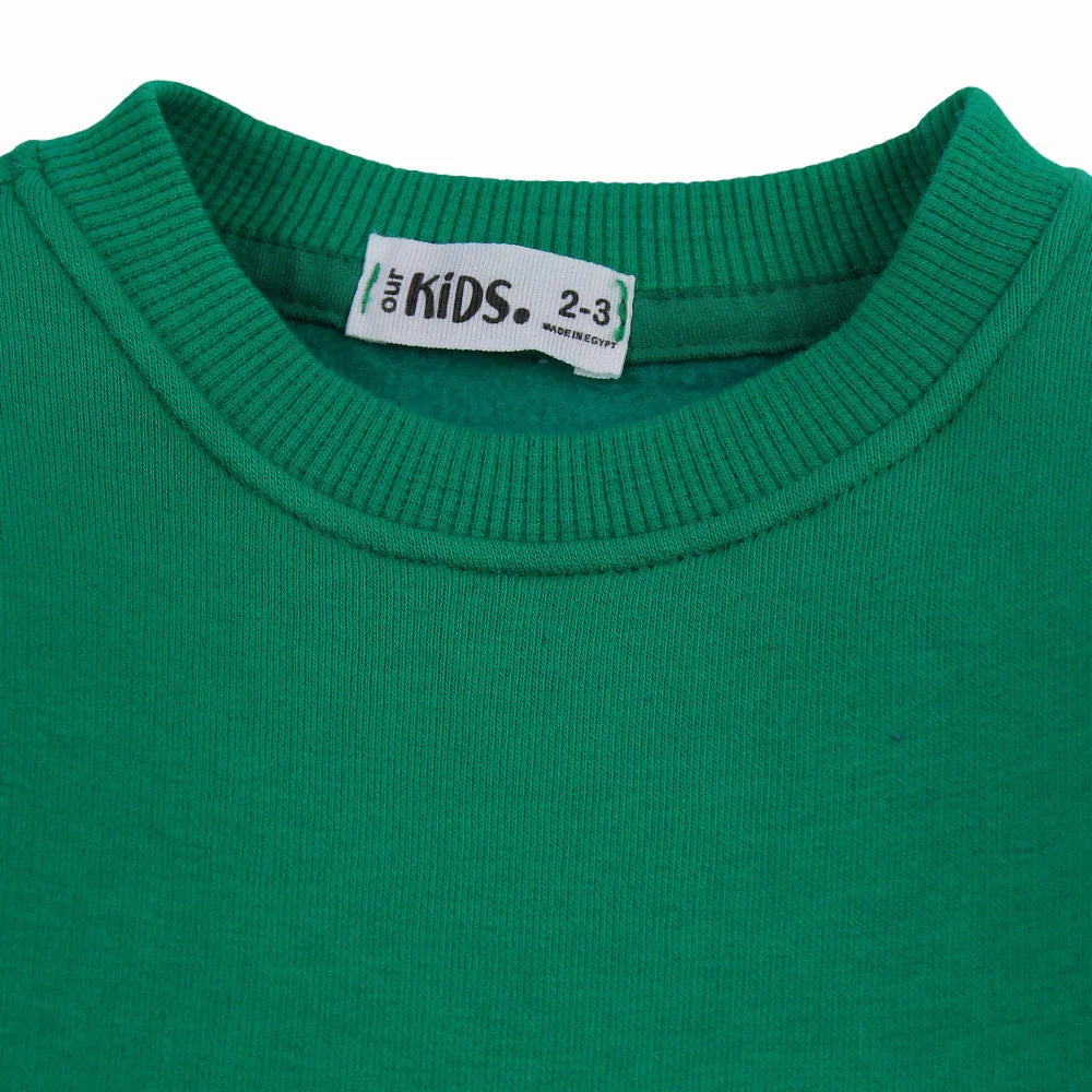 Unisex Plain Cotton Sweatshirt – Green