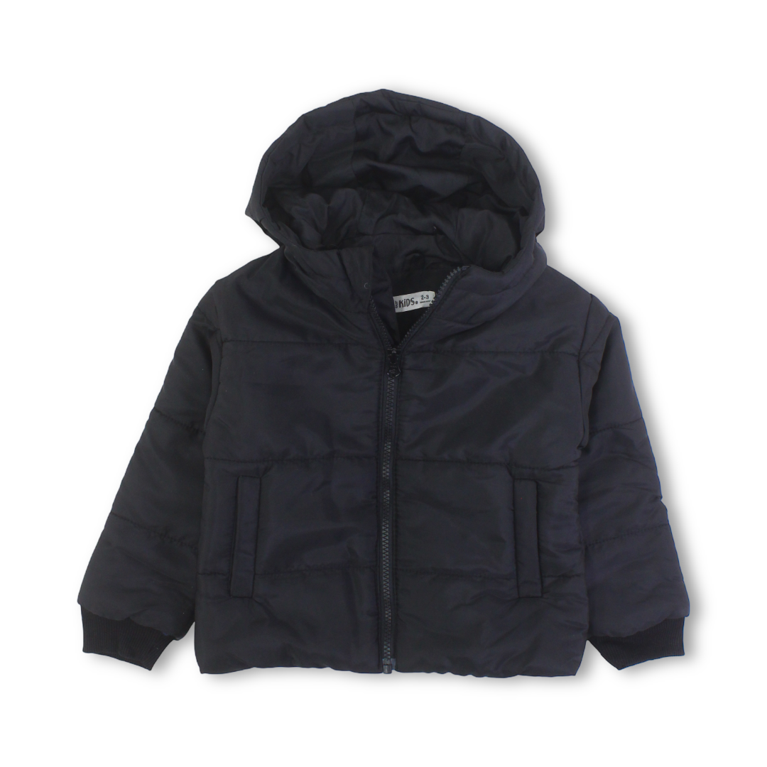 Unisex Waterproof Hooded Jacket – Black