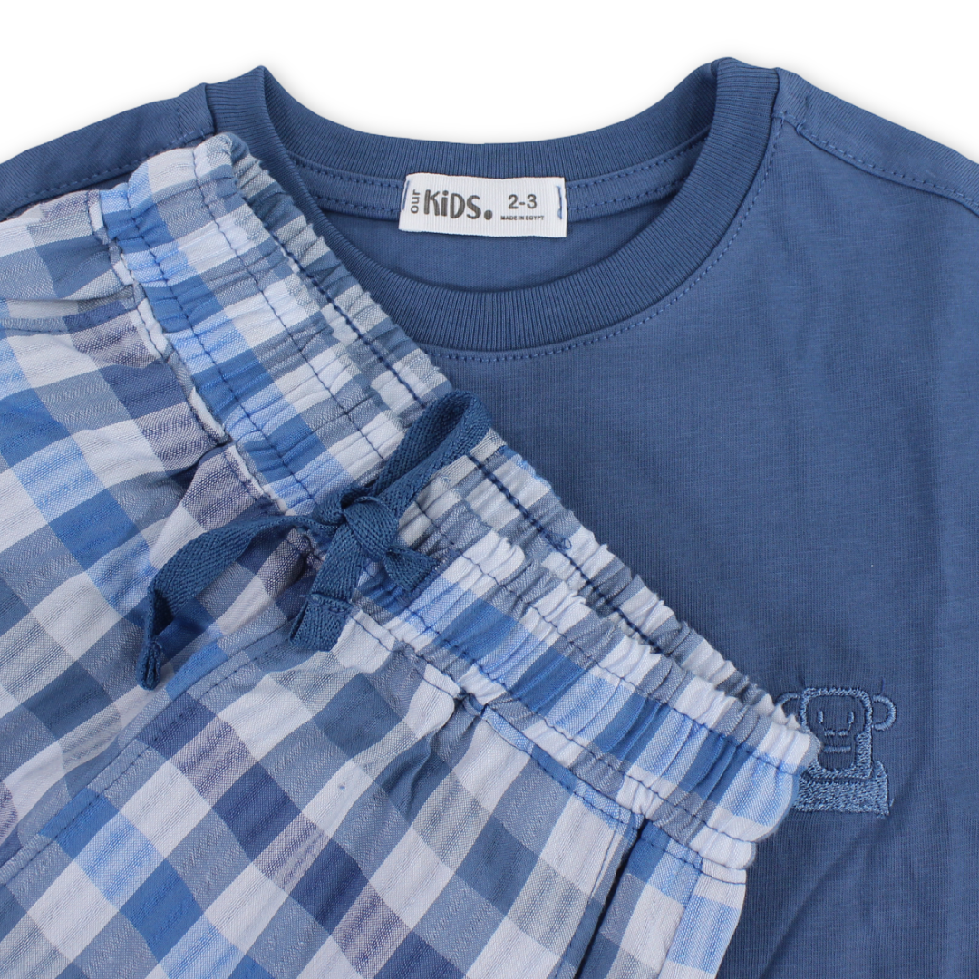 Boys Cotton Pajama – Indigo