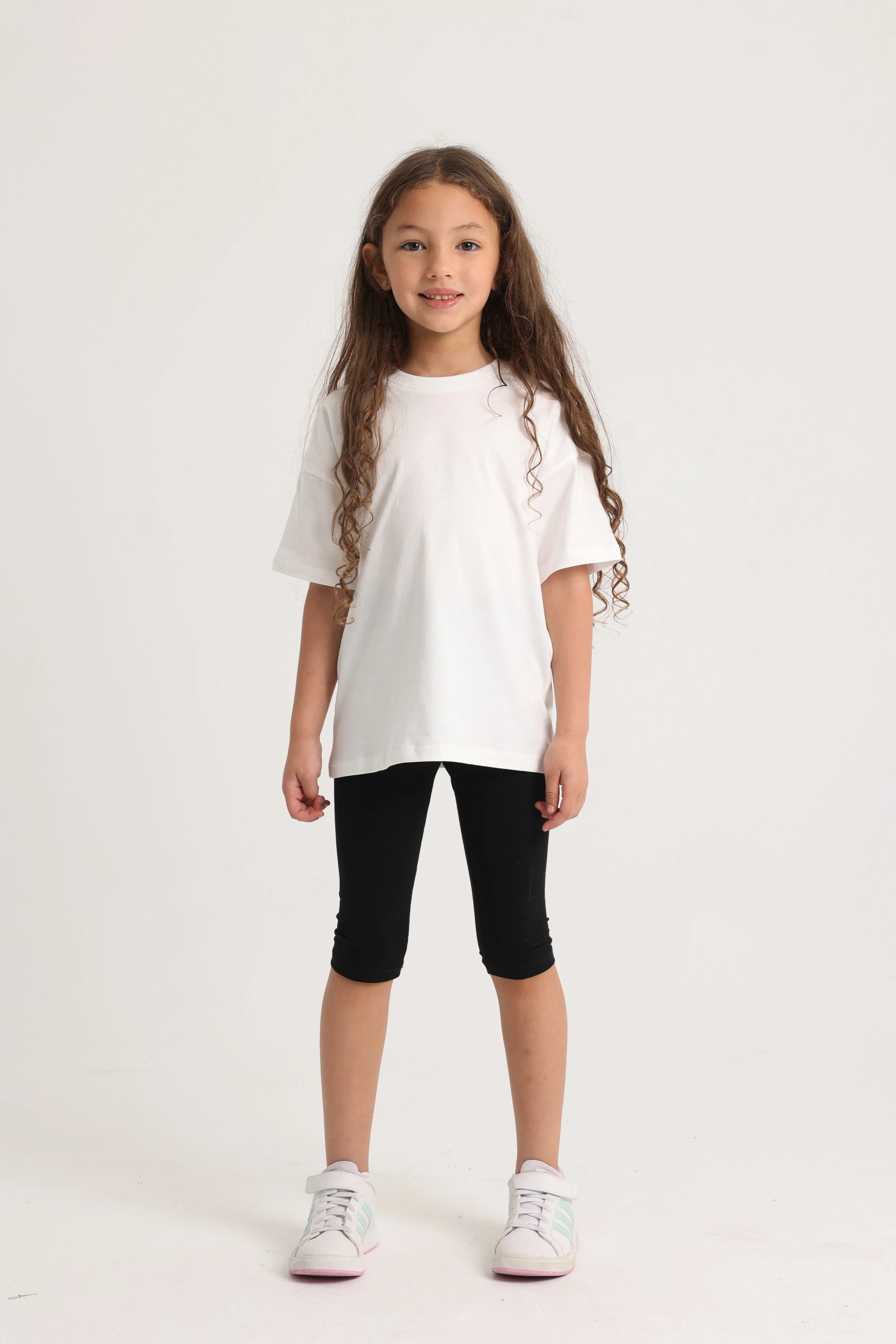 Unisex Kids Basic Cotton T-Shirt - White