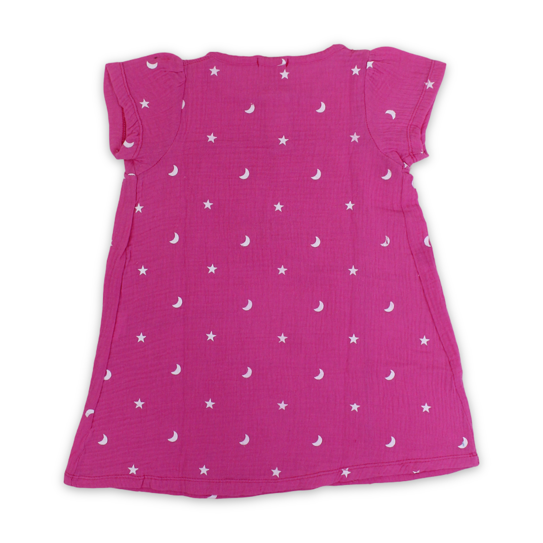 Girls Cotton Dress – Pink