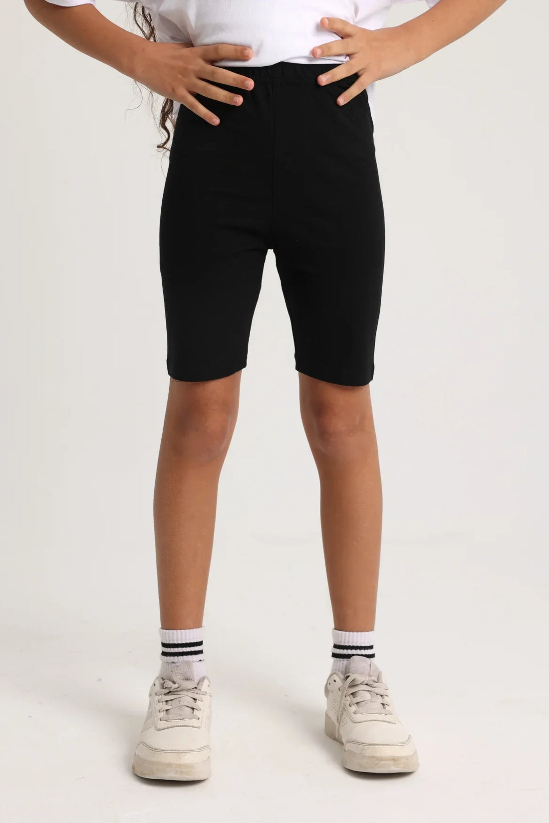 Girls Black Cotton Leggings – Pantcourt Style - Clothing - Ourkids