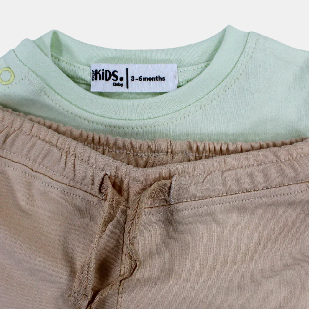 Baby Boys' Light Green "I Love My Daddy" Pajama Set