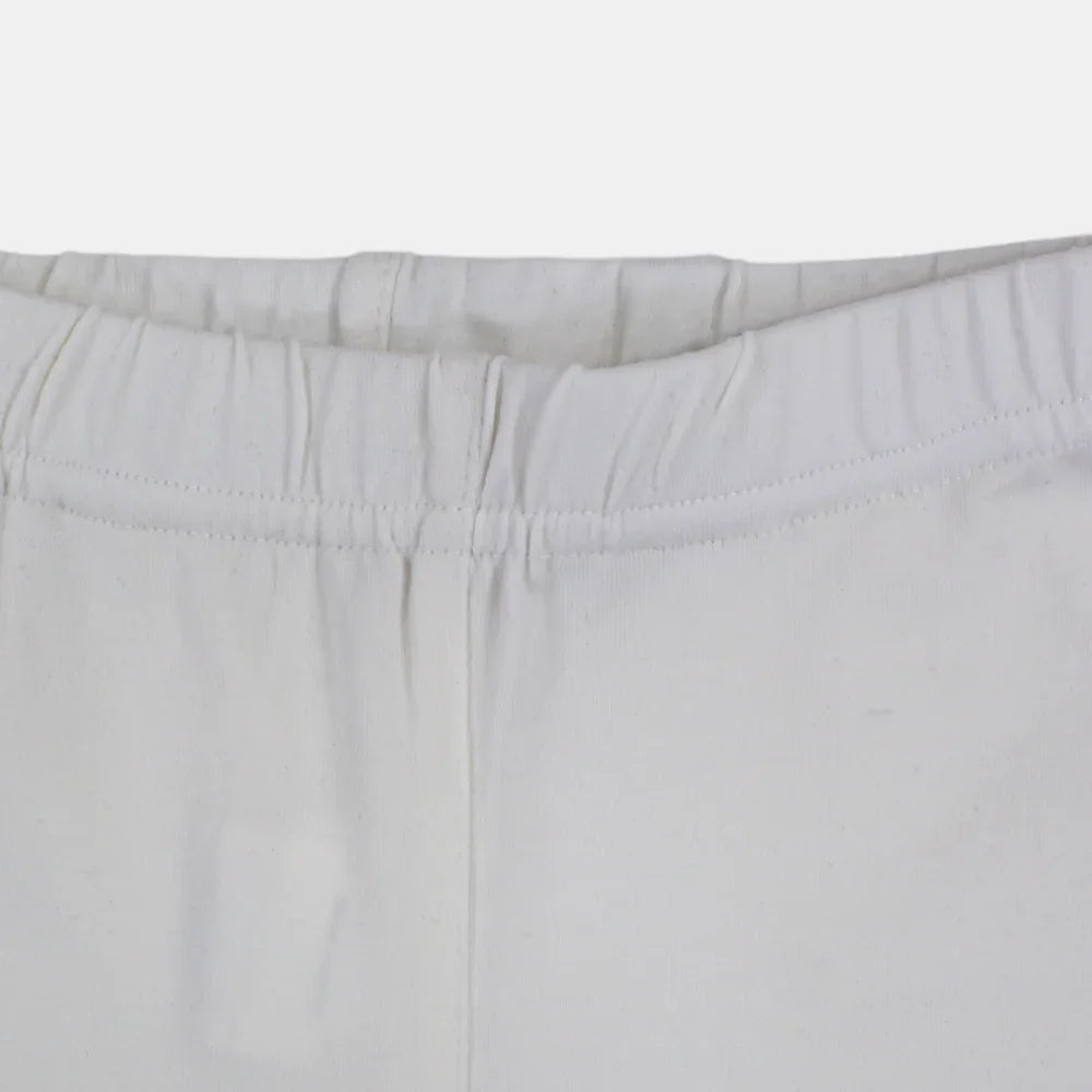Girls Cotton Under Shorts White