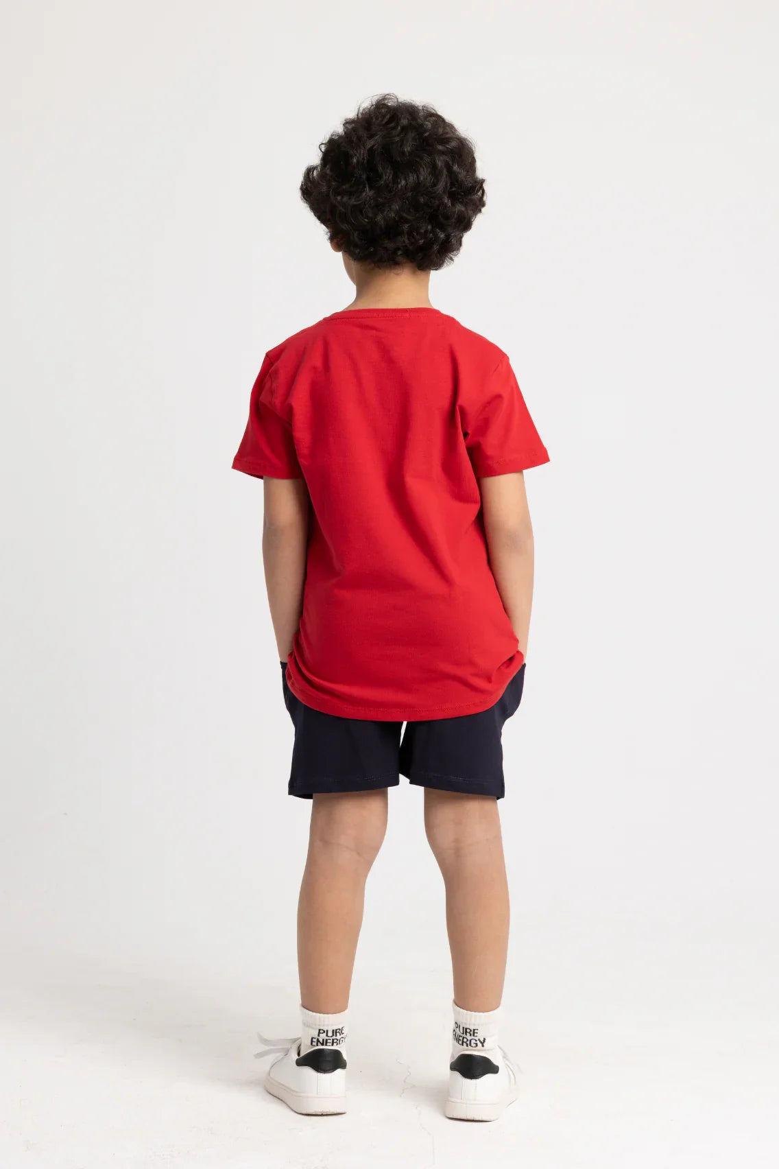 Boys "URBAN ART" Short-Sleeved Pajama Set – Red