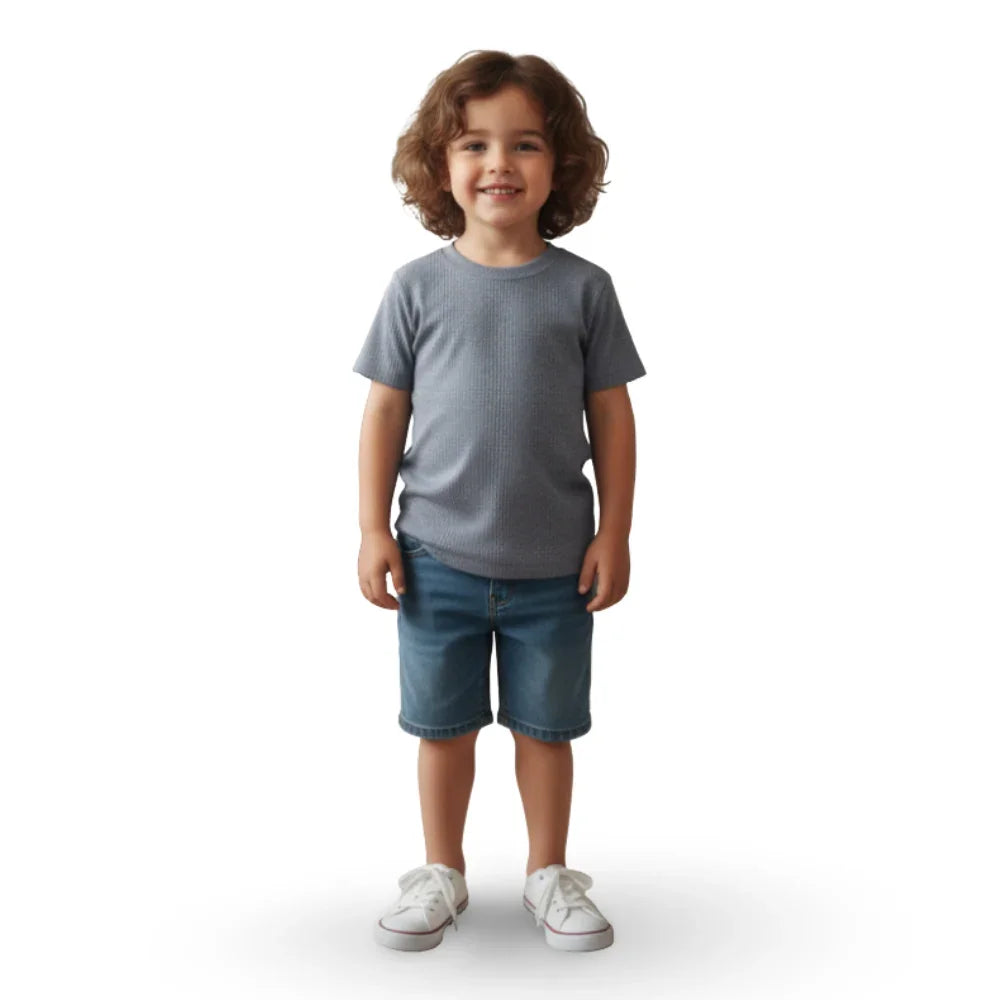 Pack of 2 – Unisex Short-Sleeved Thermal Top Grey