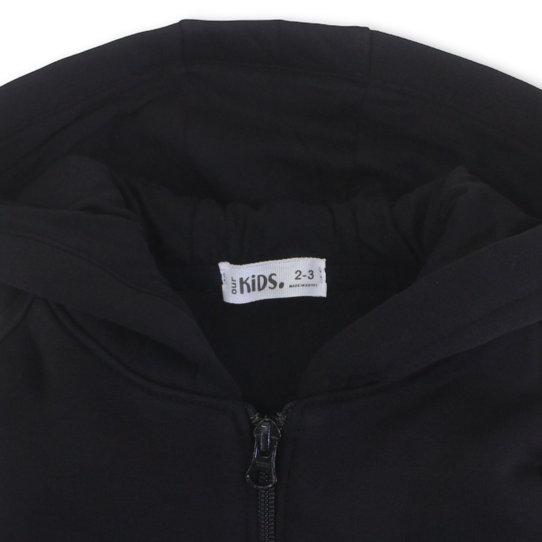 Unisex Cotton Hoodie – Black