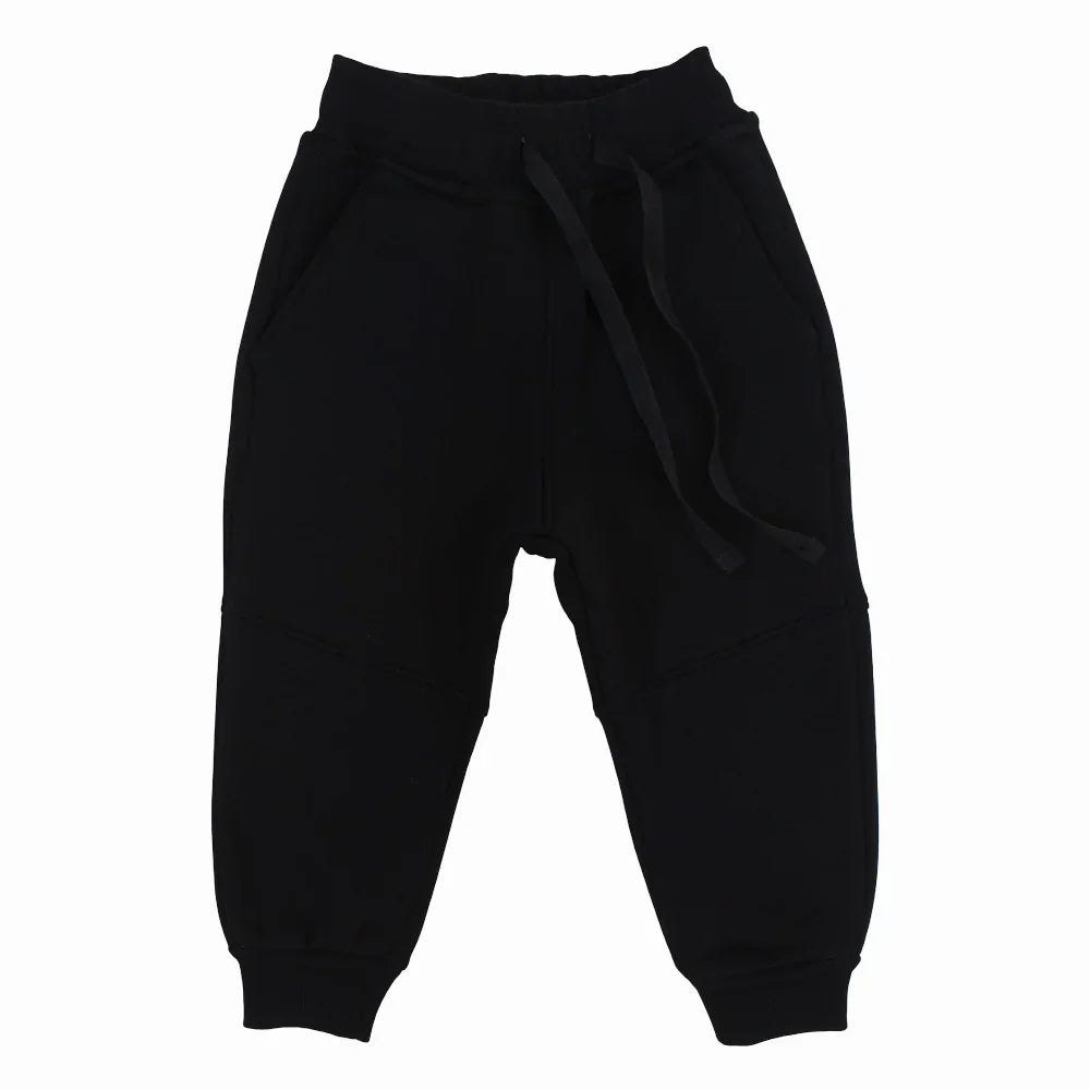 Unisex Plain Sweatpants - Black