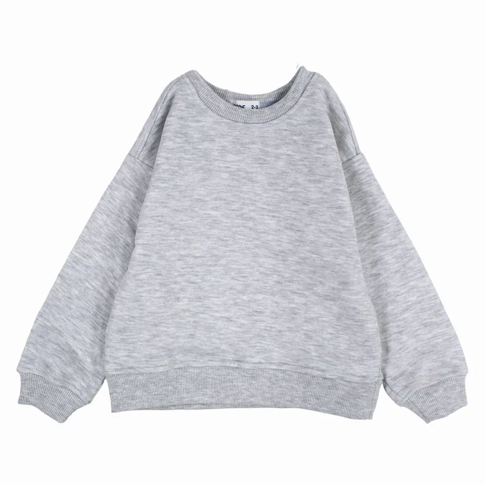 Unisex Plain Cotton Sweatshirt – Grey