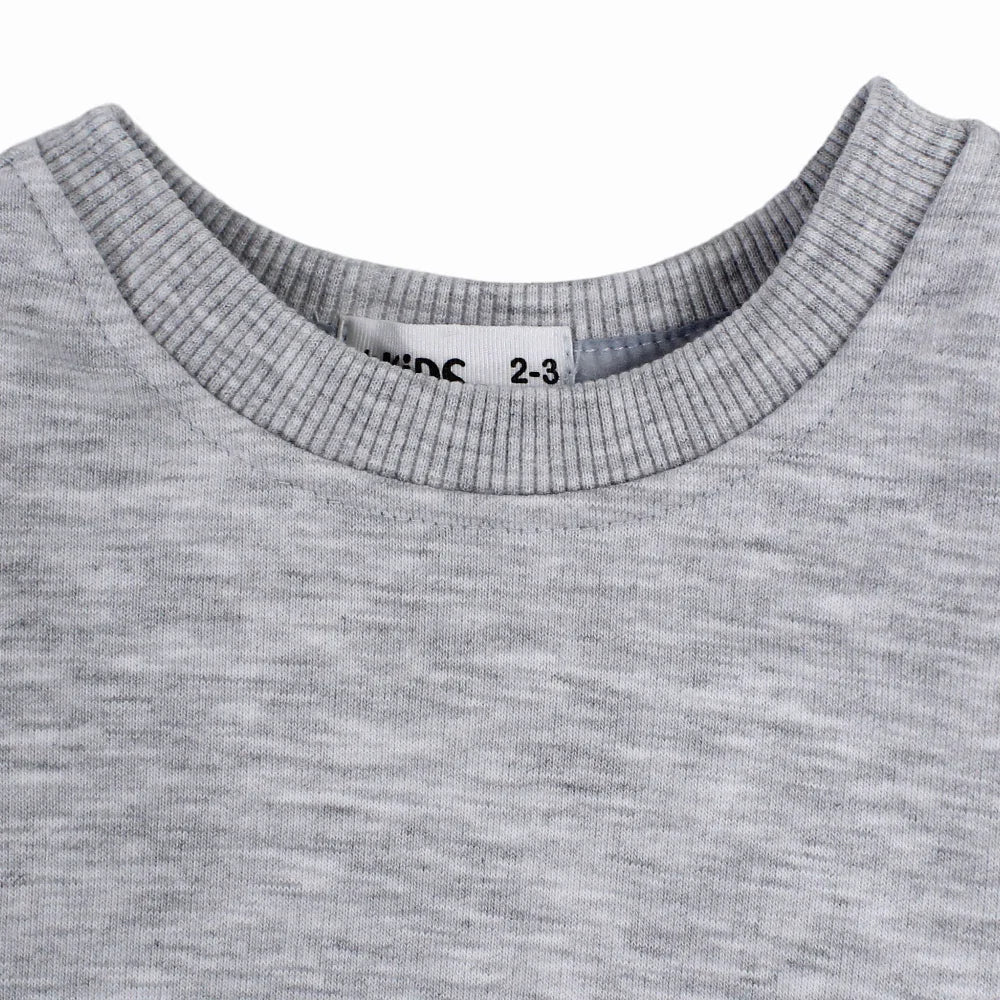 Unisex Plain Cotton Sweatshirt – Grey