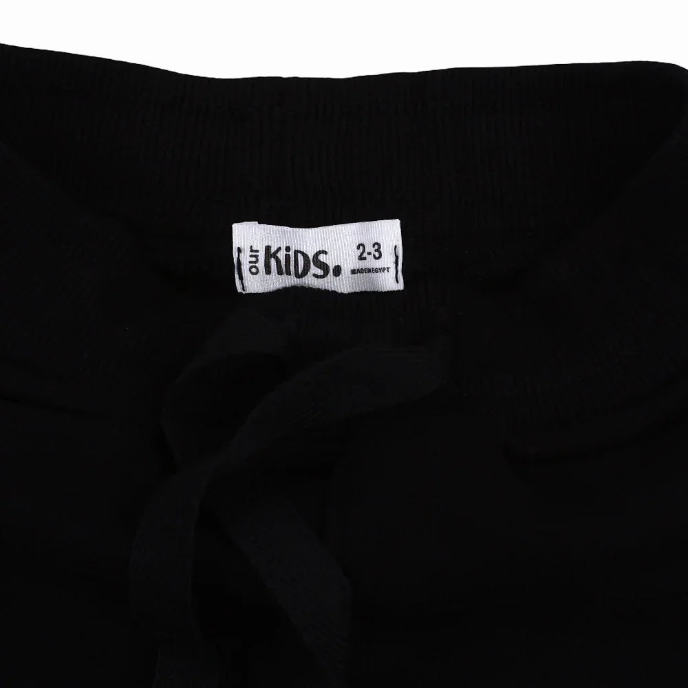 Unisex Plain Cotton Sweatpants – Black