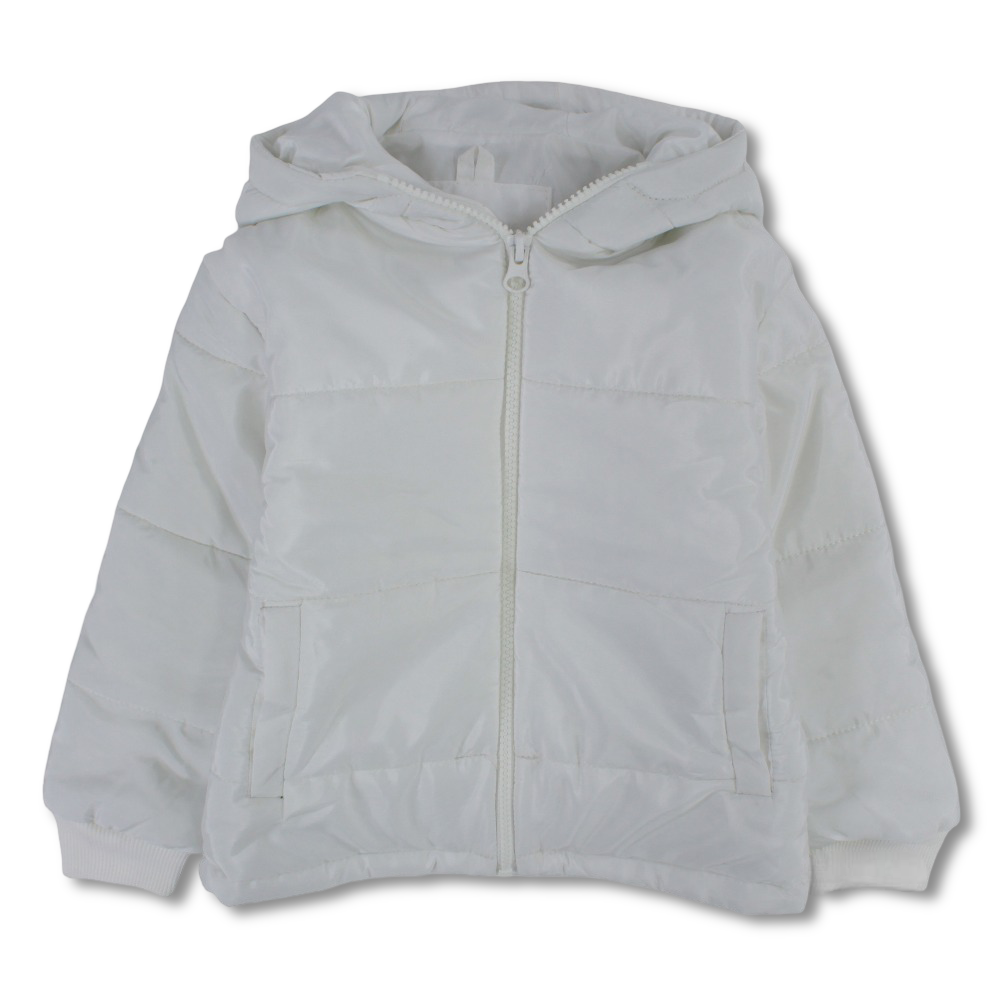 Unisex Waterproof Hooded Jacket – White