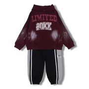 Boys Cotton Two-Piece Outfit Set – “LIMITED 20XX” Print