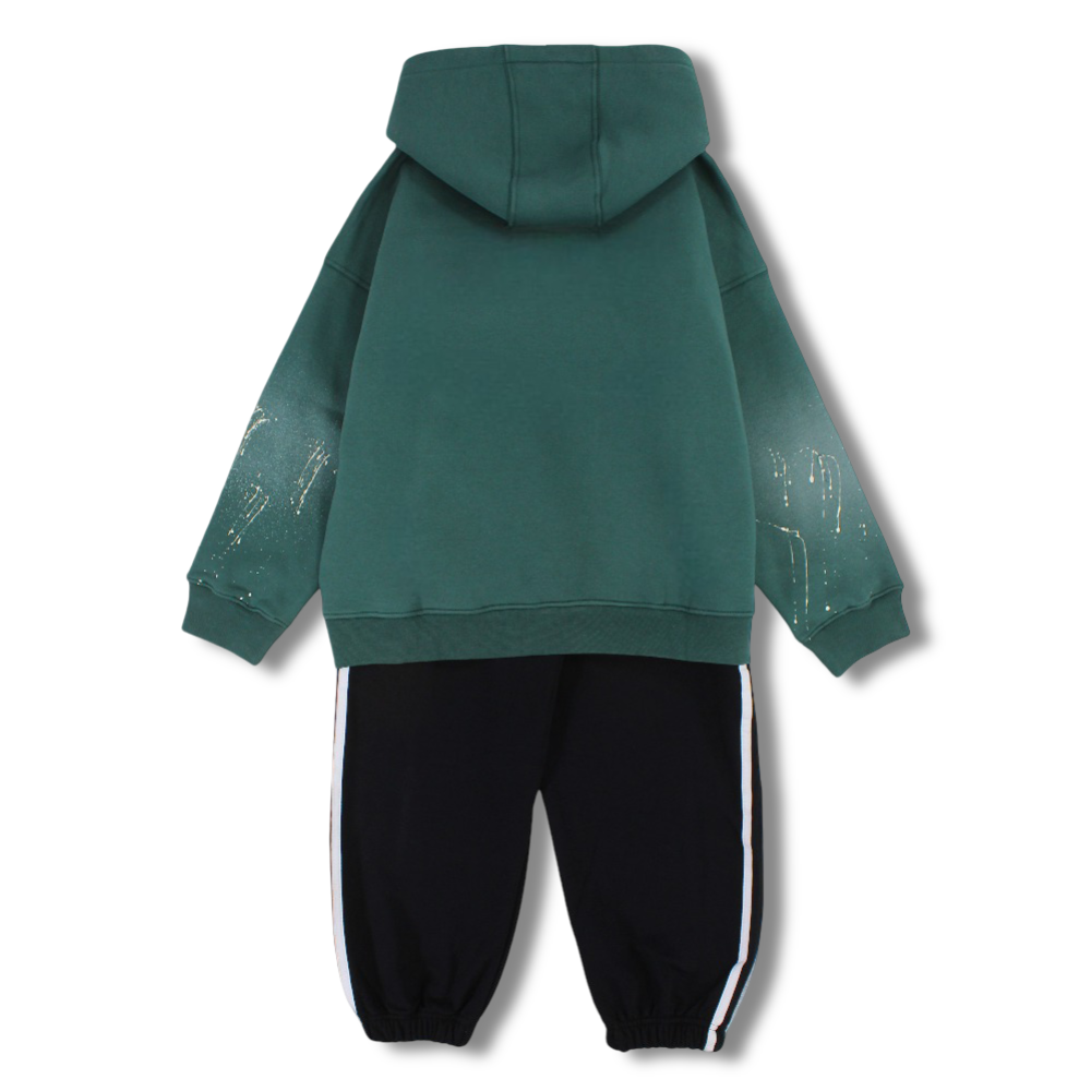 Boys Cotton Two-Piece Outfit Set – “LIMITED 20XX” Print