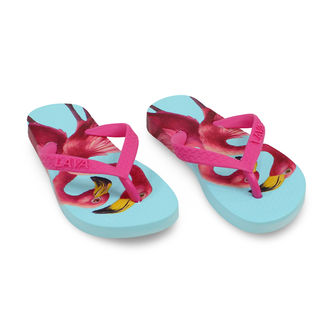 Girls Rubber Slippers – Fuchsia - Clothing - Exit
