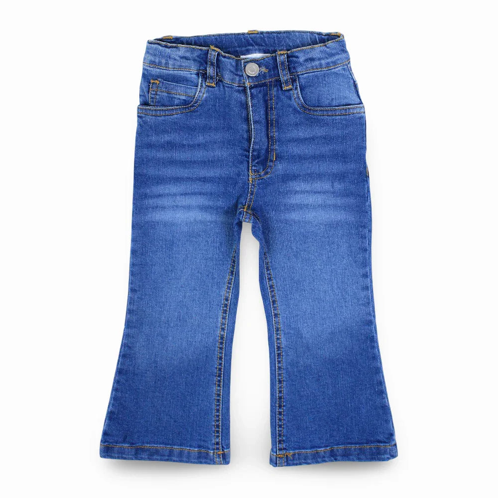 Girls Bootcut Jeans - Blue