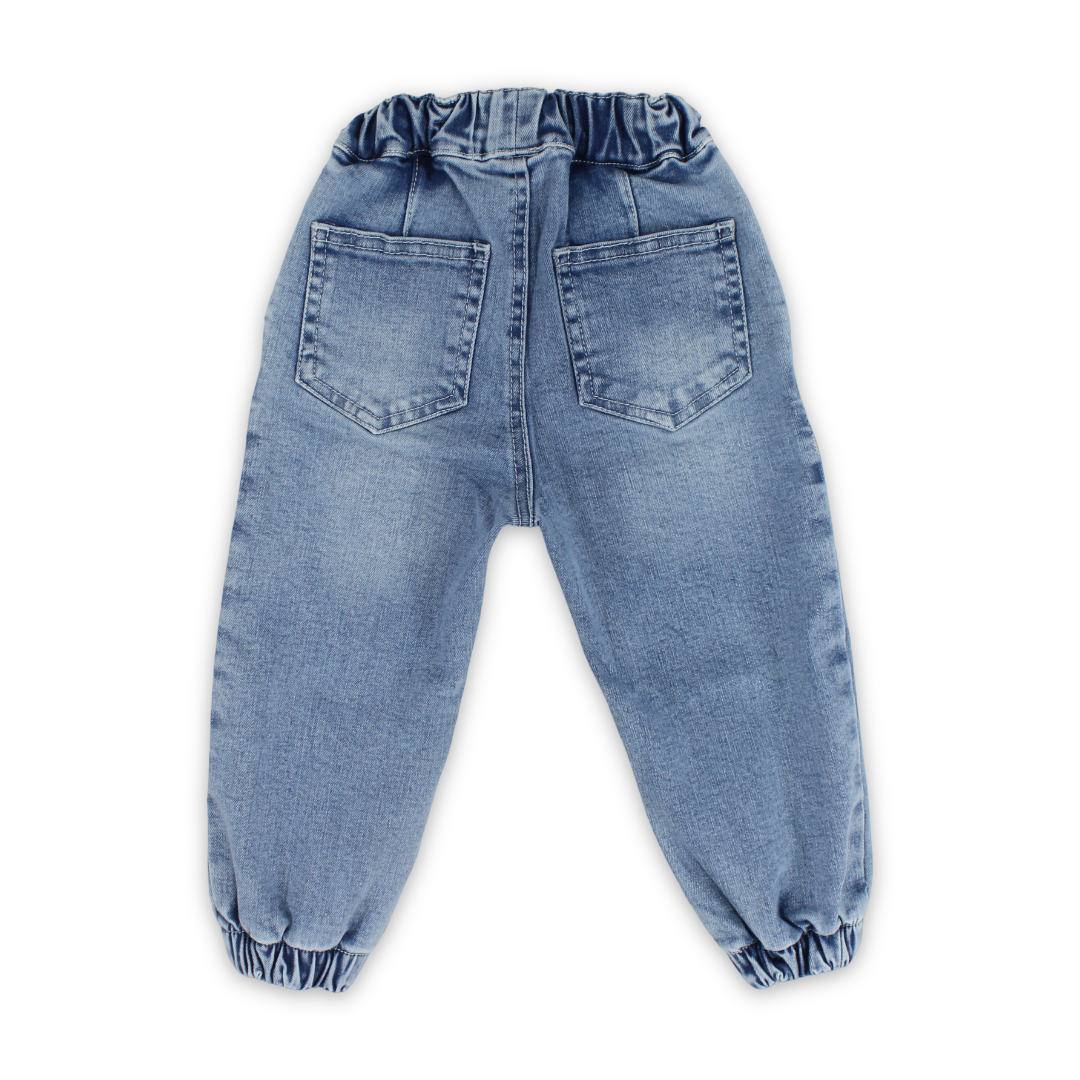Unisex Baby Cotton Denim Pants – Light Blue