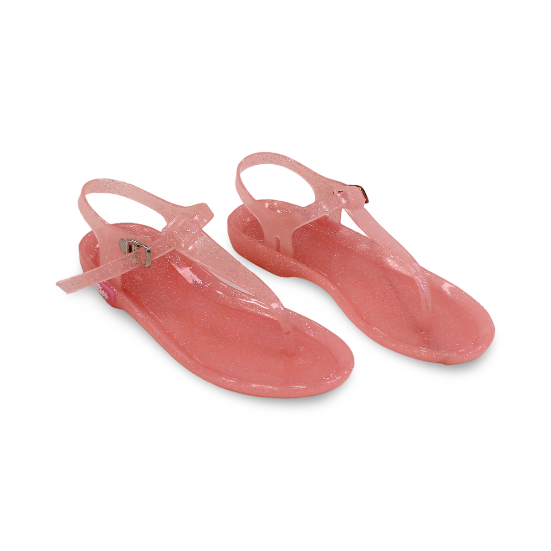 Girls Rubber Sandal – Glittery Pink - Clothing - Jellies