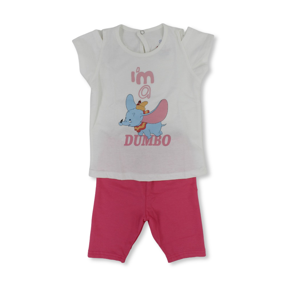 Baby Girls Cotton Pajama – with Dumbo Print - Clothing - JOKY