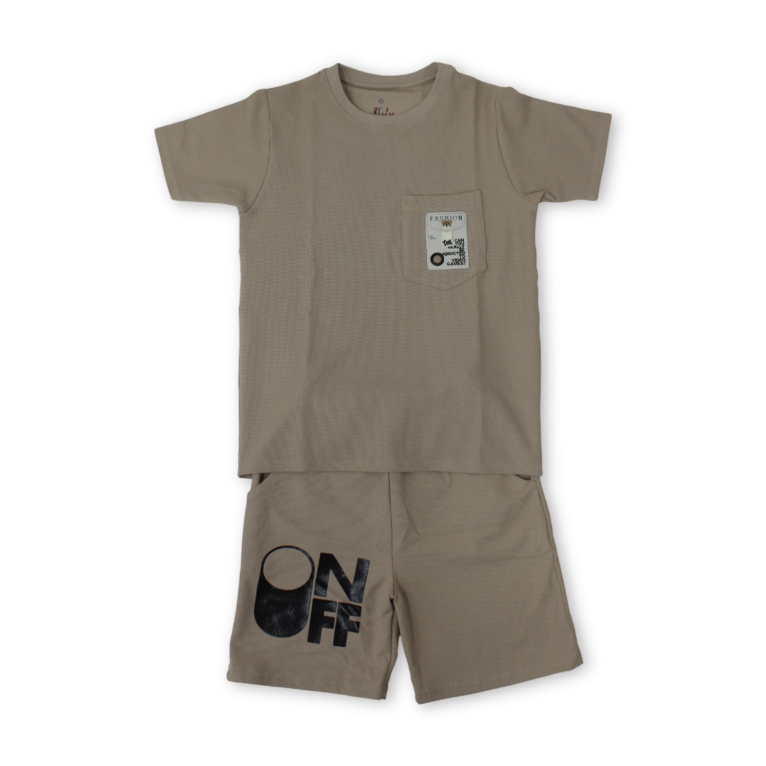 Boys Cotton Pajama – "On & Off" Print - Clothing - JOKY