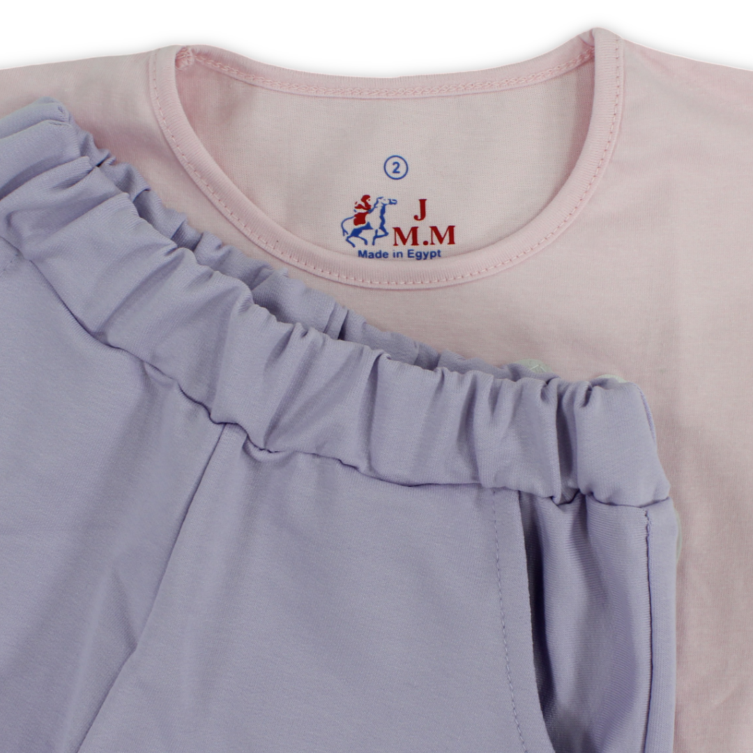 Girls Cotton Pajama – "Music" Print
