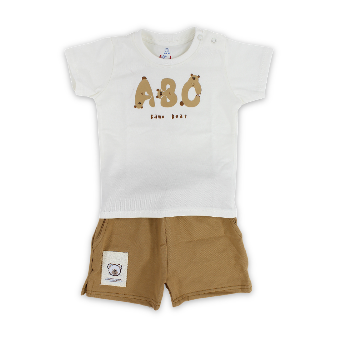 Baby Boys Cotton Pajama – "ABC Bear" Print - Clothing - JOKY