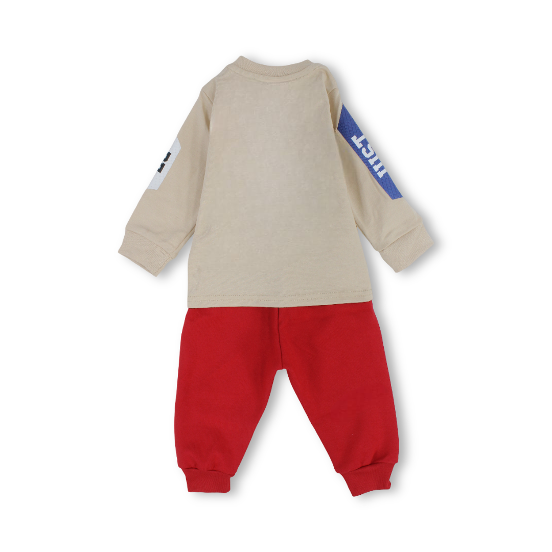 Baby Boys Cotton Long-Sleeved Pajama – "Cool" Print