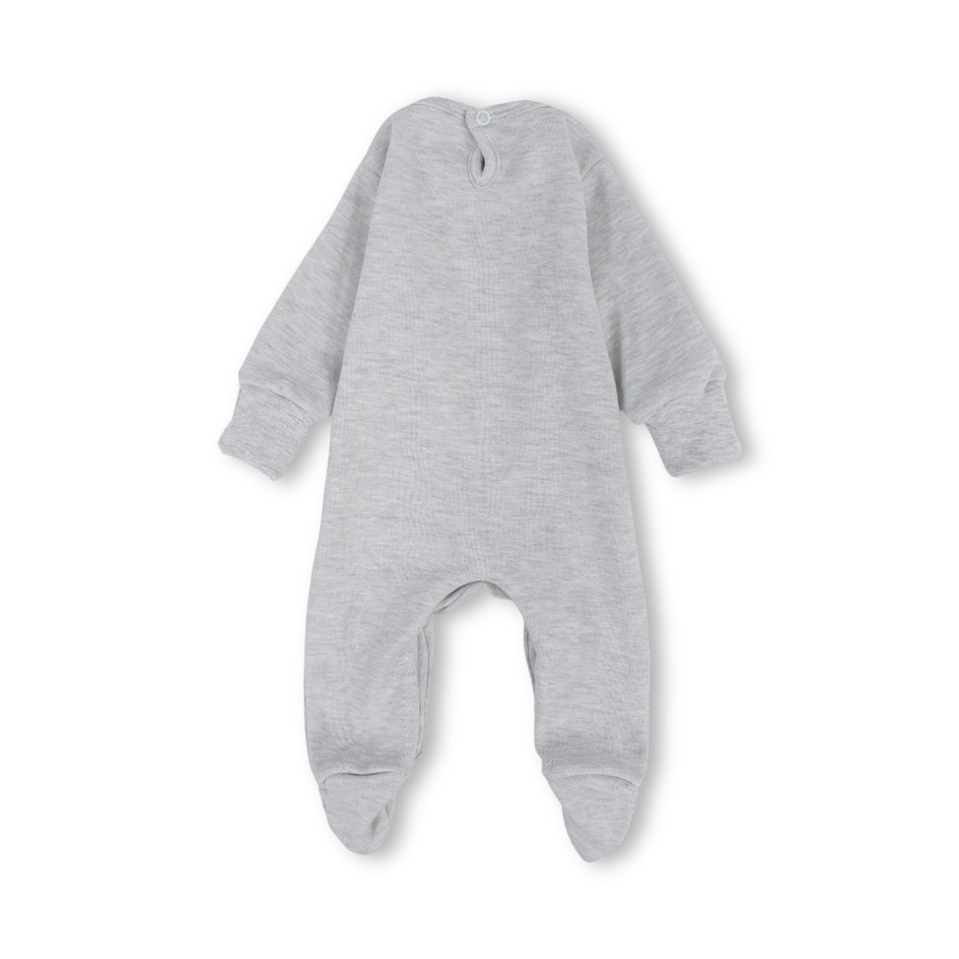 Unisex Baby Cotton Baby Footie – "Mom + Dad = Me" Print