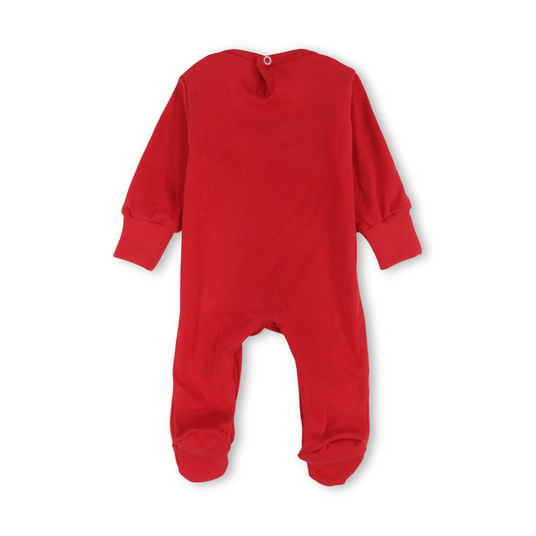 Unisex Baby Cotton Baby Footie – "To Mom To Dad" Print
