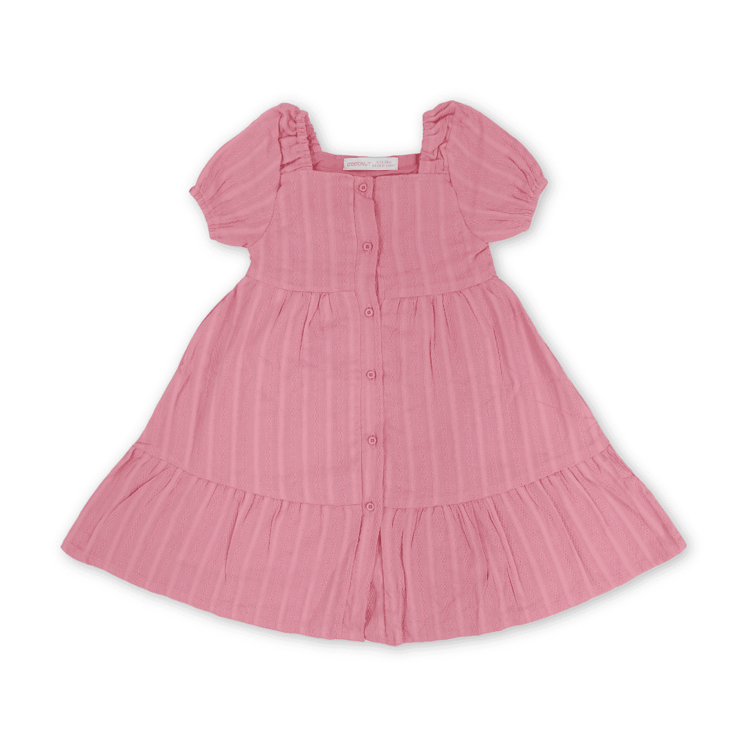 Girls Cotton Dress – Pink - Clothing - Coconut