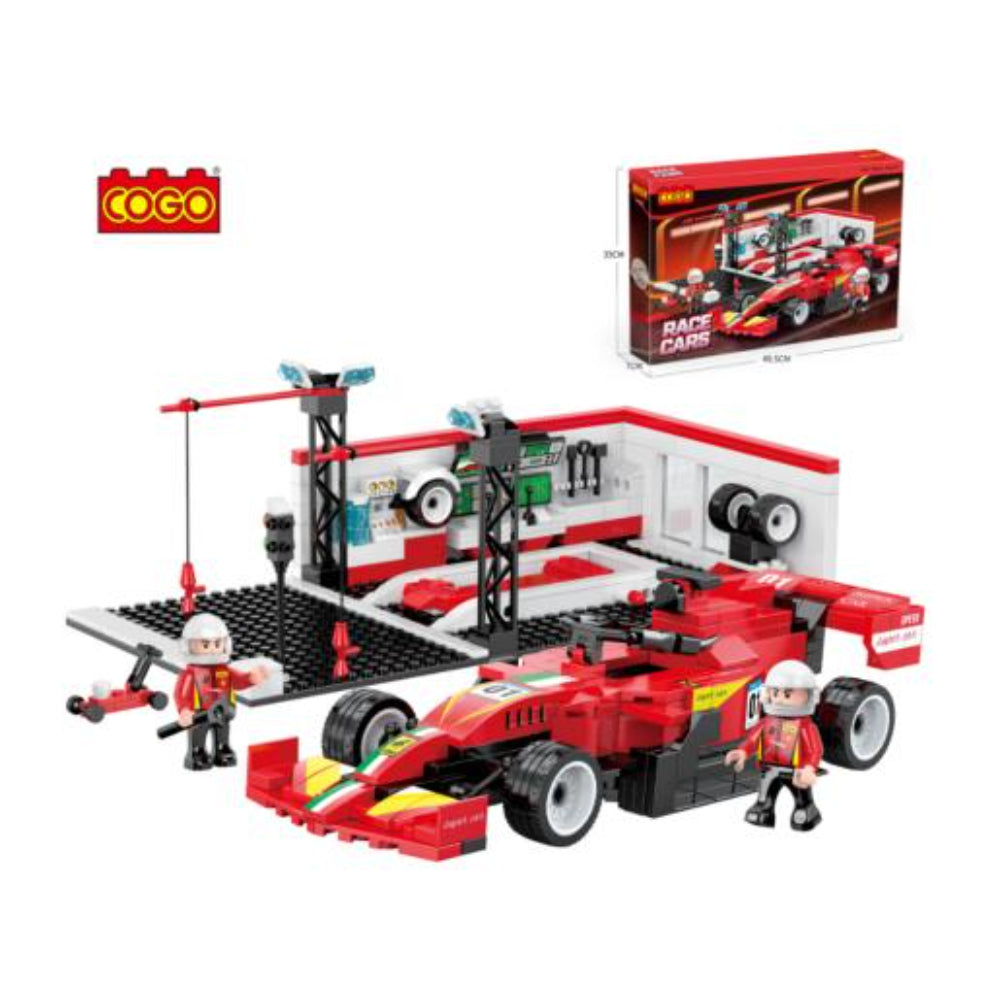 Cogo Racing Pioneer Formula Car Building Block Set – 502 Pcs - Toys