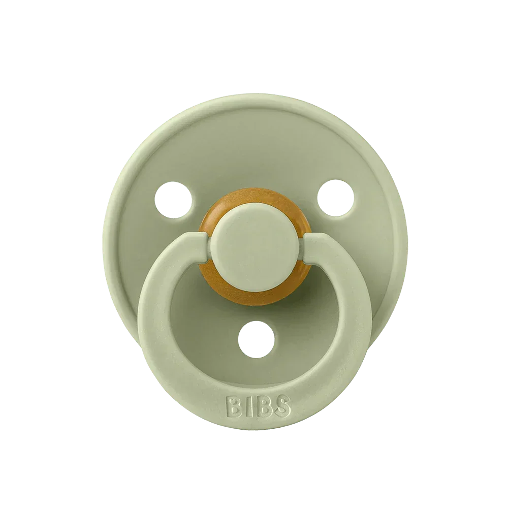 BIBS Color Pacifier – 1 Pack Latex - Size 1 - Sage - Baby Essentials