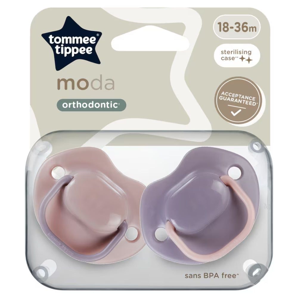 Pack of 2 - Tommee Tippee MODA Soother, (18-36 months) - Baby Essentials