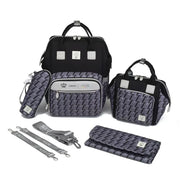 LeQueen Diamond 8th Special Edition Soft Waterproof Diaper Bag - Grey
