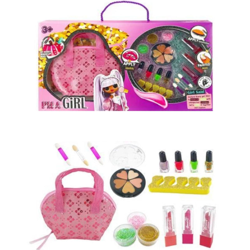 I'm a Girl Children's Cosmetics and Makeup Bag Set