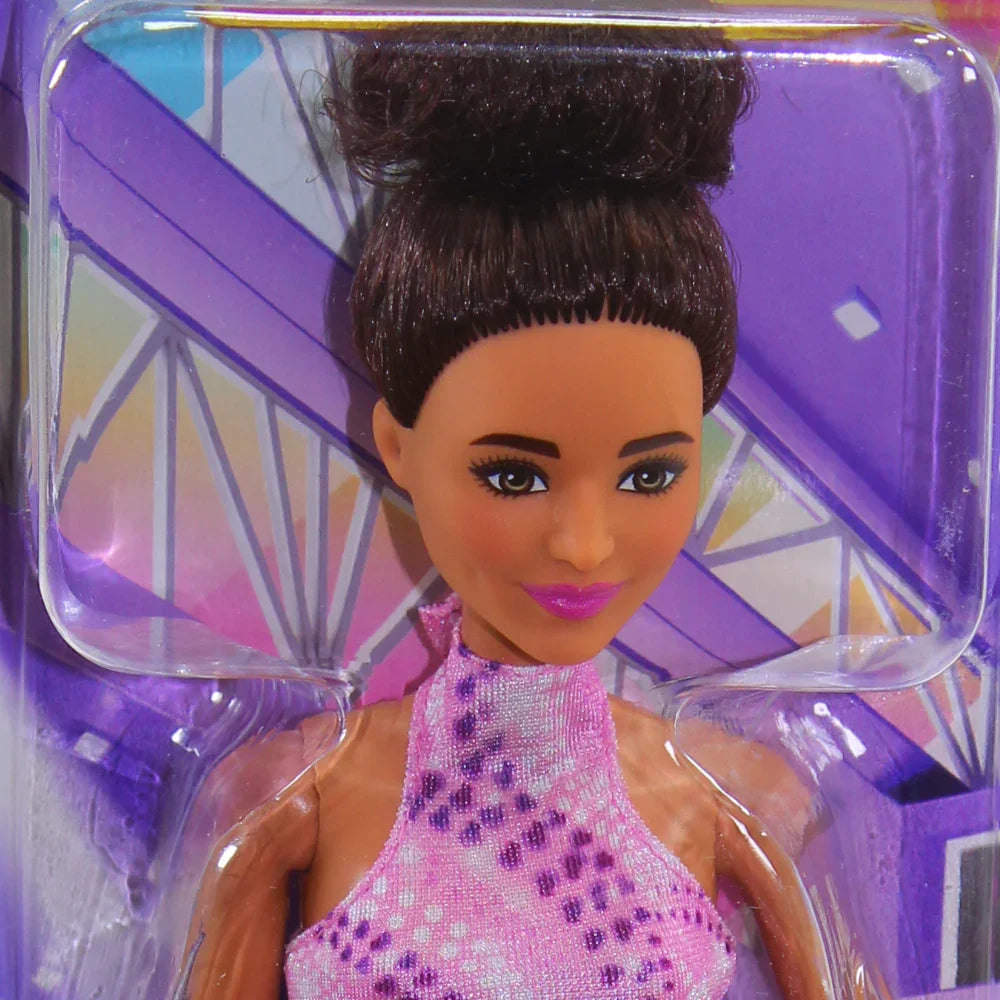 Barbie Careers Figure Skater Doll – Accessories, Brunette in Removable Skate Outfit with Trophy