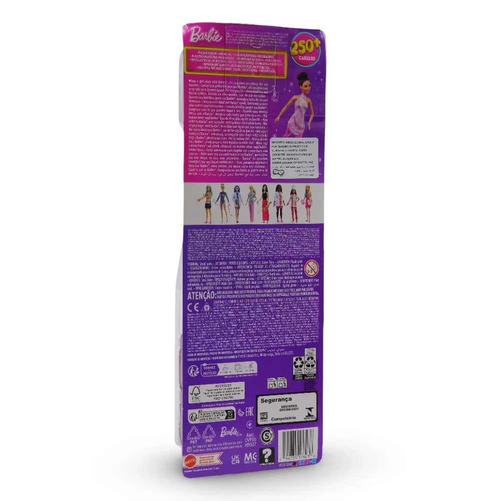 Barbie Careers Figure Skater Doll – Accessories, Brunette in Removable Skate Outfit with Trophy