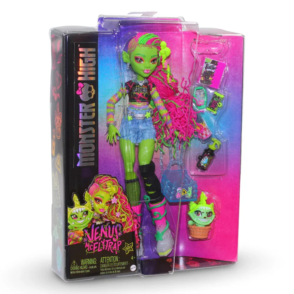 Mattel Monster High Venus Mcflytrap Fashion Doll – Pet Chewlian and Accessories