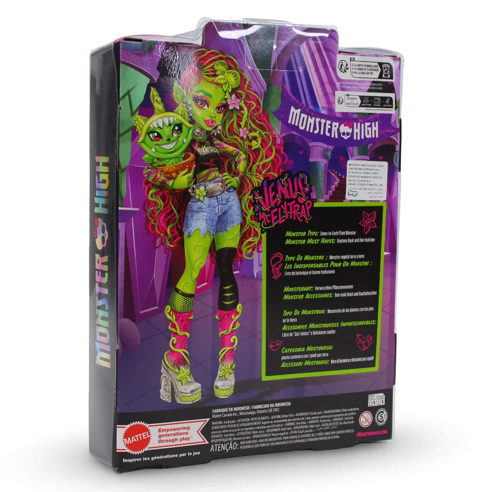 Mattel Monster High Venus Mcflytrap Fashion Doll – Pet Chewlian and Accessories