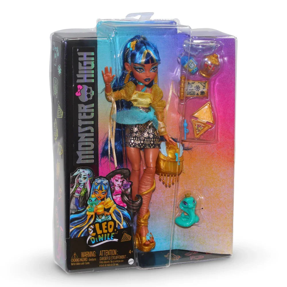 Mattel Monster High Cleo De Nile Fashion Doll – Pet Hissette and Accessories