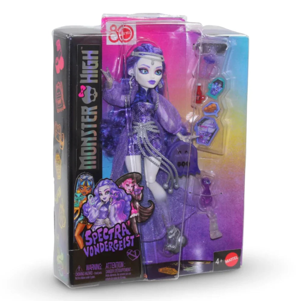 Mattel Monster High Spectra Vondergeist Fashion Doll – Pet Ferret Rhuen and Accessories