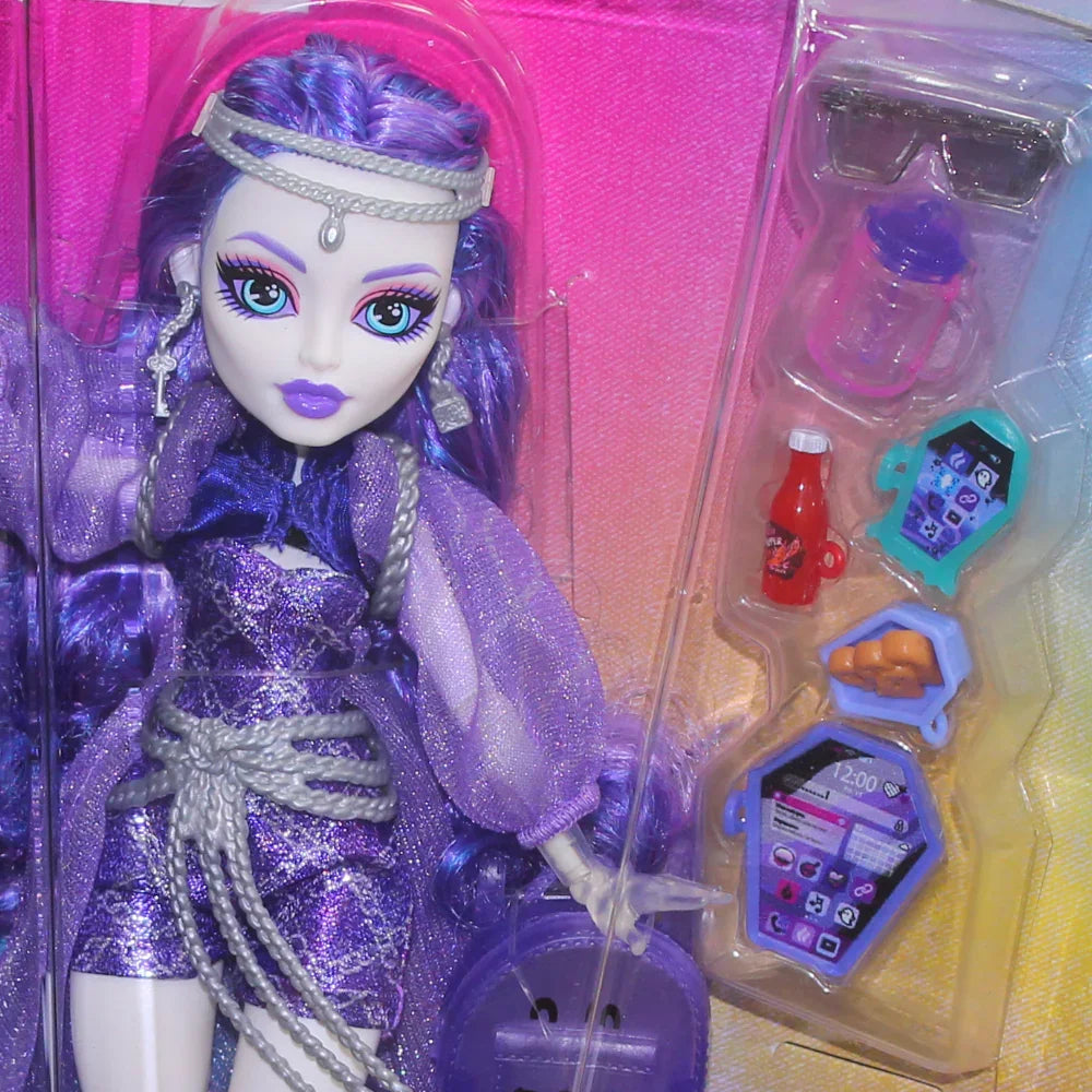 Mattel Monster High Spectra Vondergeist Fashion Doll – Pet Ferret Rhuen and Accessories